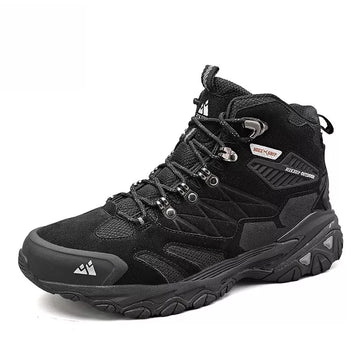 Bottes Randonnée Homme Hiver en Cuir Suédé – Chaudes et Antidérapantes, Idéales pour Trekking et Combat