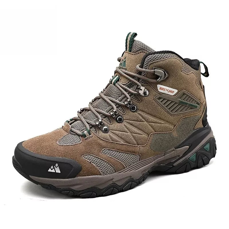 Bottes Randonnée Homme Hiver en Cuir Suédé – Chaudes et Antidérapantes, Idéales pour Trekking et Combat
