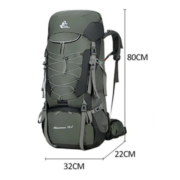 Sac à Dos Trekking 75L Ultra-Robuste et Spacieux – Conçu pour les Grandes Expéditions