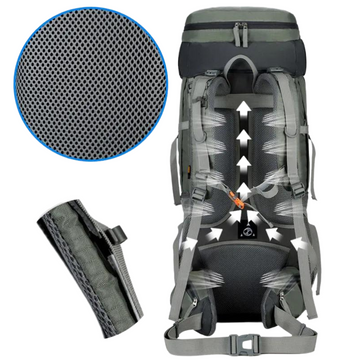 Sac à Dos Trekking 75L Ultra-Robuste et Spacieux – Conçu pour les Grandes Expéditions